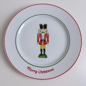 Vintage JWK Bavaria Nutcracker Holiday Dinner Cookie Plate West Germany 10”